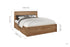 Stockwell Bed Rustic Oak Effect
